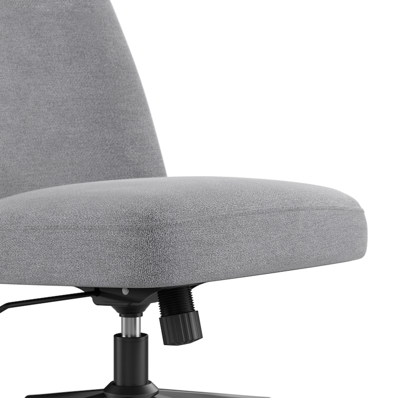 Bush Furniture Serenity Mid Back Armless Office Chair with Wheels