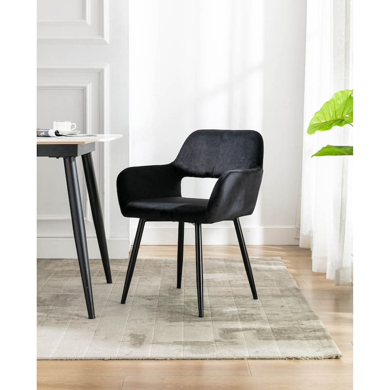 Porthos Home Giana Velvet/ Steel Dining Chairs (Set of 2)