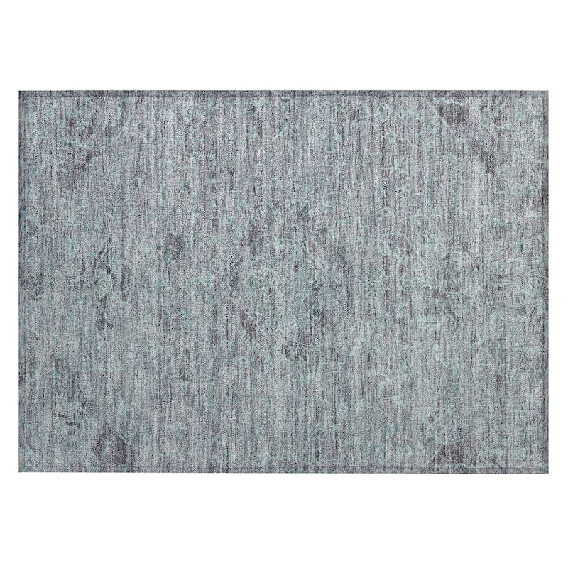 Machine Washable Indoor/ Outdoor Vintage Traditional Chantille Rug