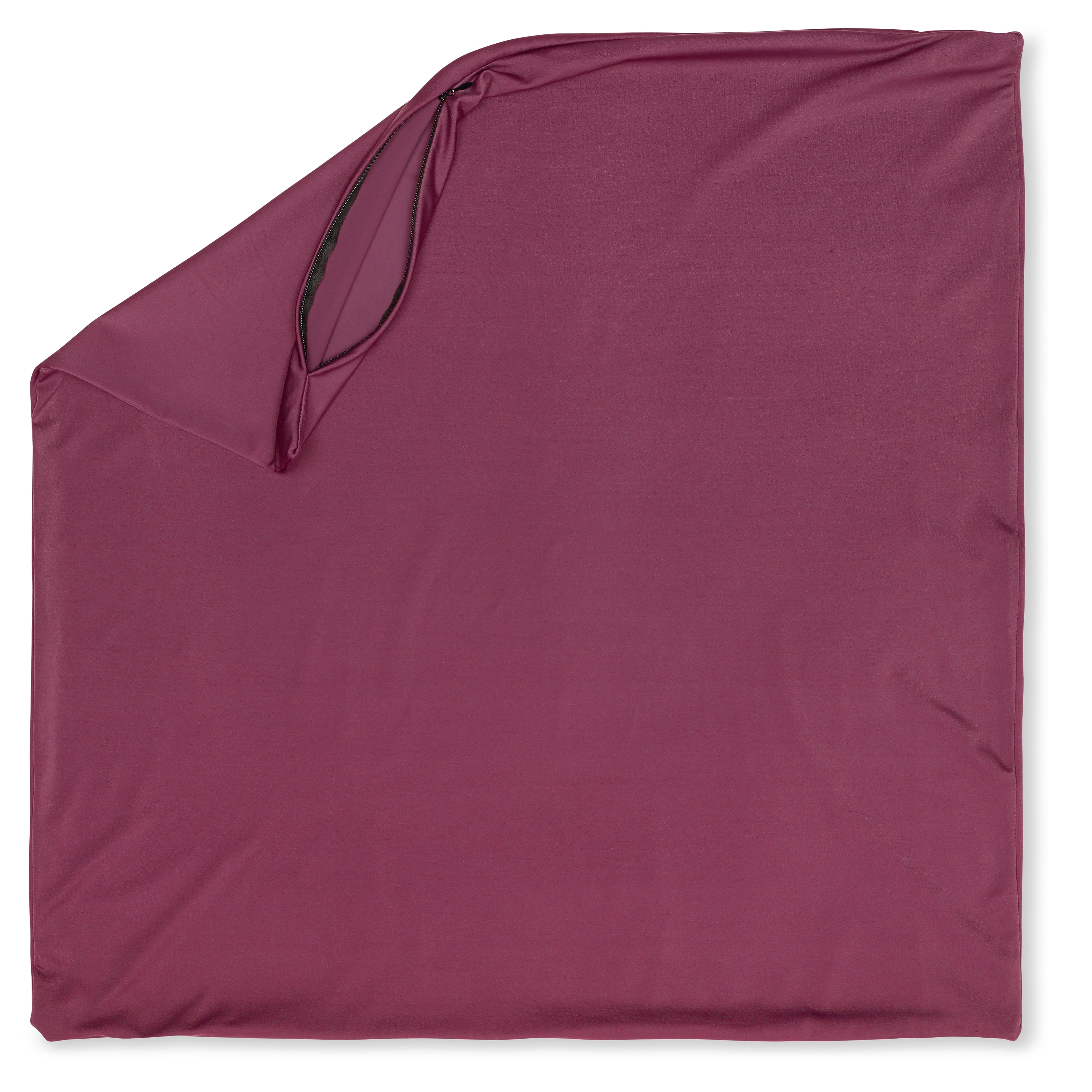 18 x 18 Throw Pillow Cozy Soft Microbead: 1 PC, Burgundy - Merlot