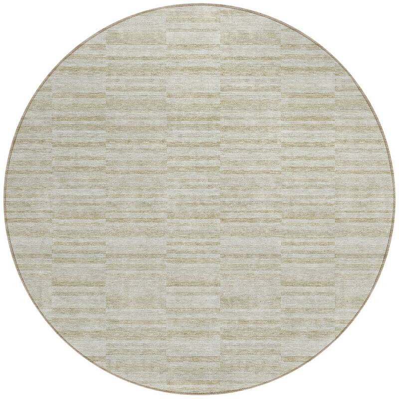 HomeRoots Striped Transitional Rectangle Outdoor Rug