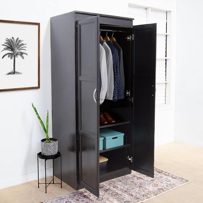 Concepts in Wood Armoire Wardrobe Closet, 6 ft Tall