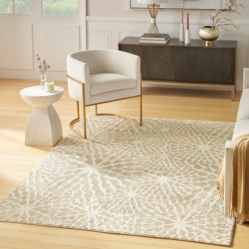 Nourison Ambiance Indoor only Glam Abstract Area Rug