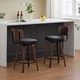 preview thumbnail 76 of 84, PU Leather Counter Height Bar Stools Set of 3/2