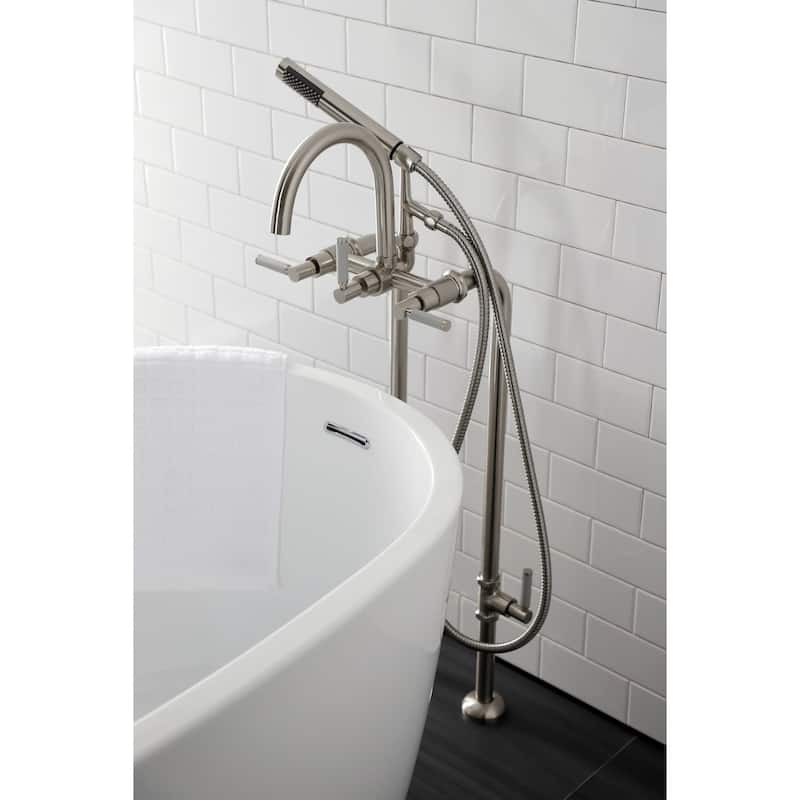 Kingston Brass Concord Floor Mounted Tub Filler with Built-In Diverter