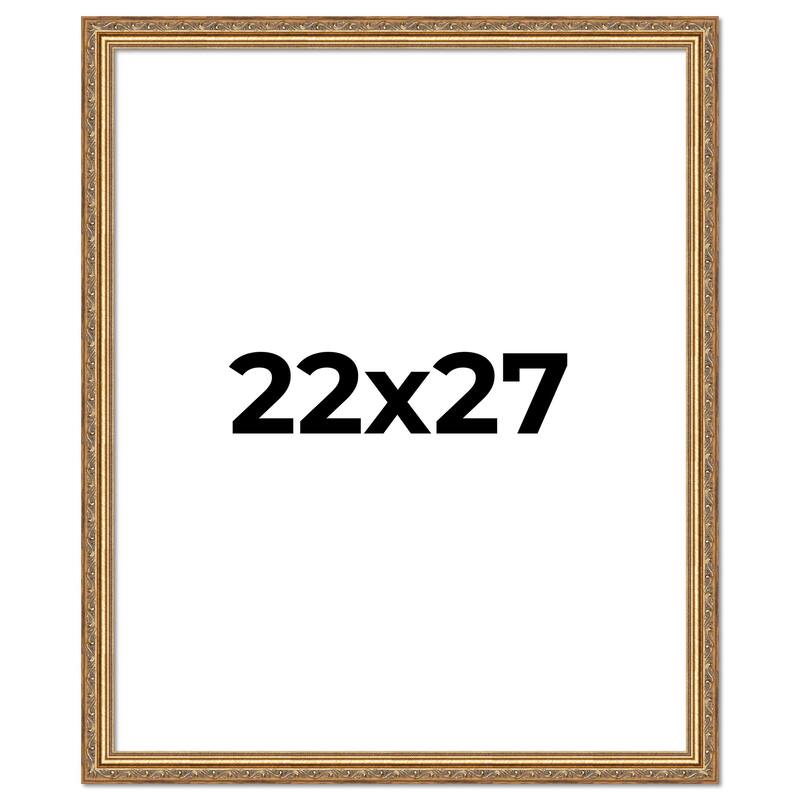 22x27 Frame Red Solid Wood Picture Frame Width 1.75 Inches | Interior Frame Depth 1 13/16 Inches