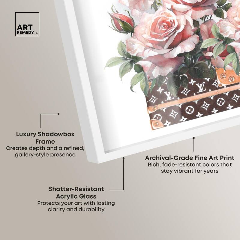 Doll Memories - Stylish Roses Shadowbox by Art Remedy