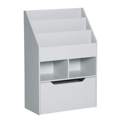 Bookcase Multi-Shelf Rack Organizer with Storage Drawer