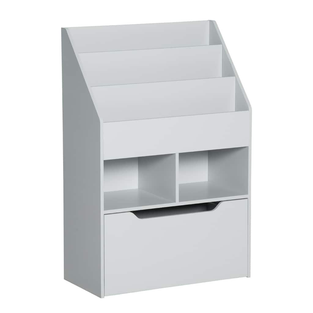 Bookcase Multi-Shelf Rack Organizer with Storage Drawer