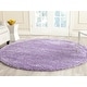 preview thumbnail 129 of 170, SAFAVIEH California Shag Izat 2-inch Thick Area Rug 6'7" x 6'7" Round - Lilac