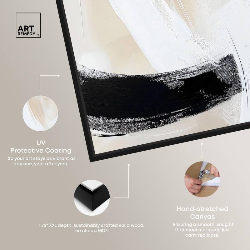Neutral Interplay I Canvas Set of 2 by Art Remedy