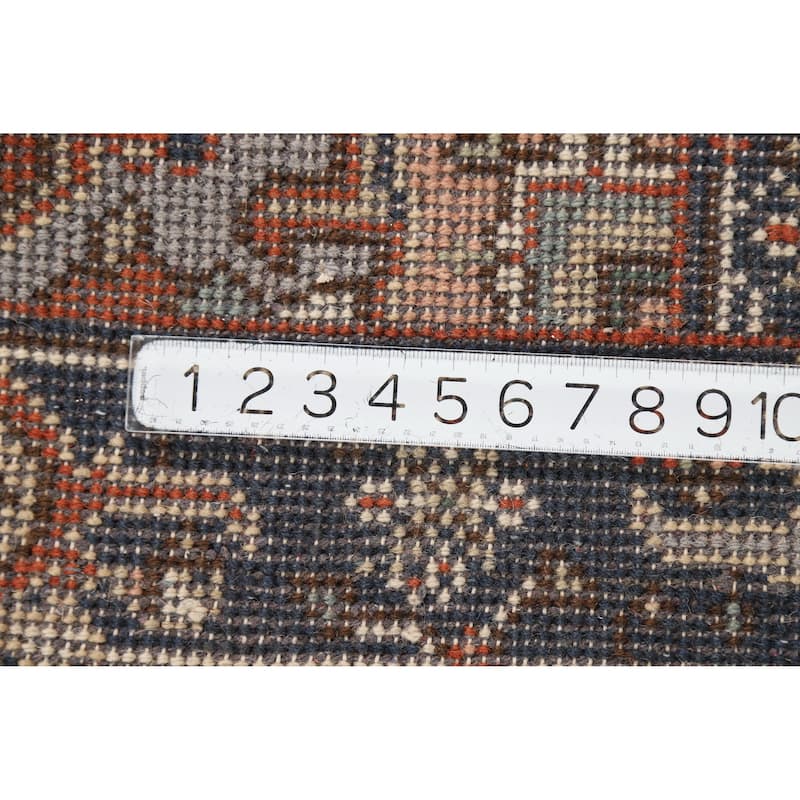 Hand Knotted Oriental 100% Wool Carpet Traditional Medallion Oranges & Rust Heriz (serapi) Area Rug - 4' 11'' X 3' 0''