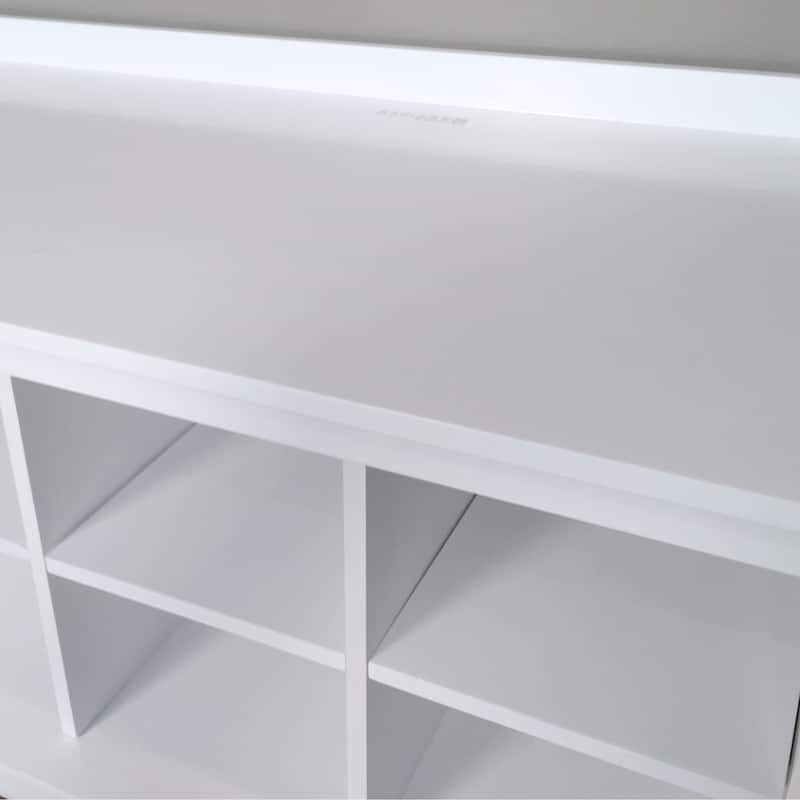 John Louis Home Solid Wood Shoe Storage Bench White