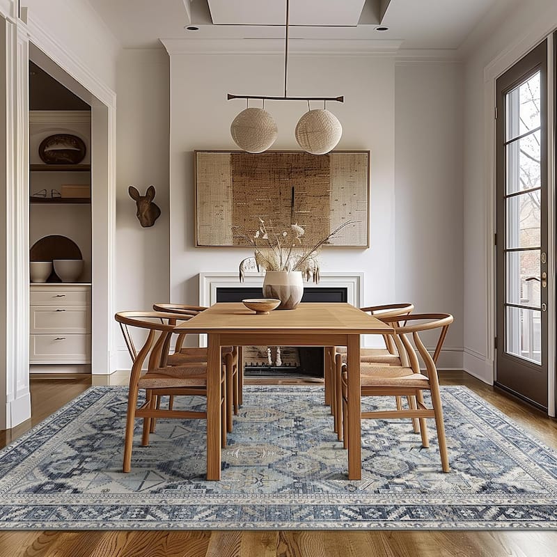 Mcow EverEase Collection Low Pile Machine Washable Non-Slip Area Rug