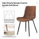 preview thumbnail 16 of 57, Modern Dining Room Kitchen Dining Chair with Black Metal Legs