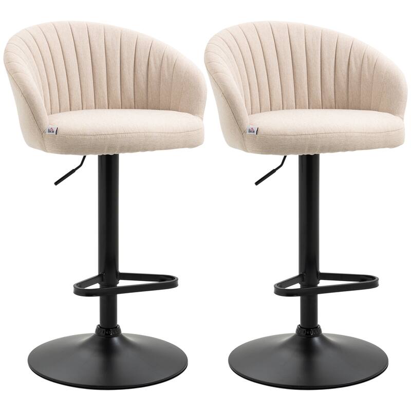 Adjustable Swivel Bar Stools Set Of 2