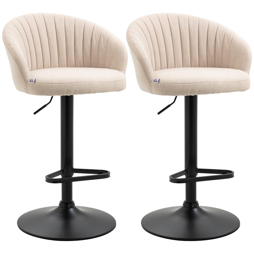 Adjustable Swivel Bar Stools Set Of 2