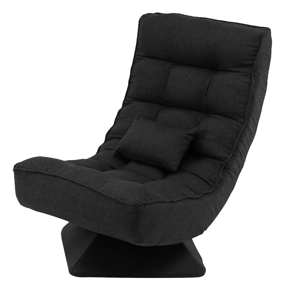 Costway 360° Swivel Floor Chair 5-Level Adjustable Lazy Chair w/ - See Details