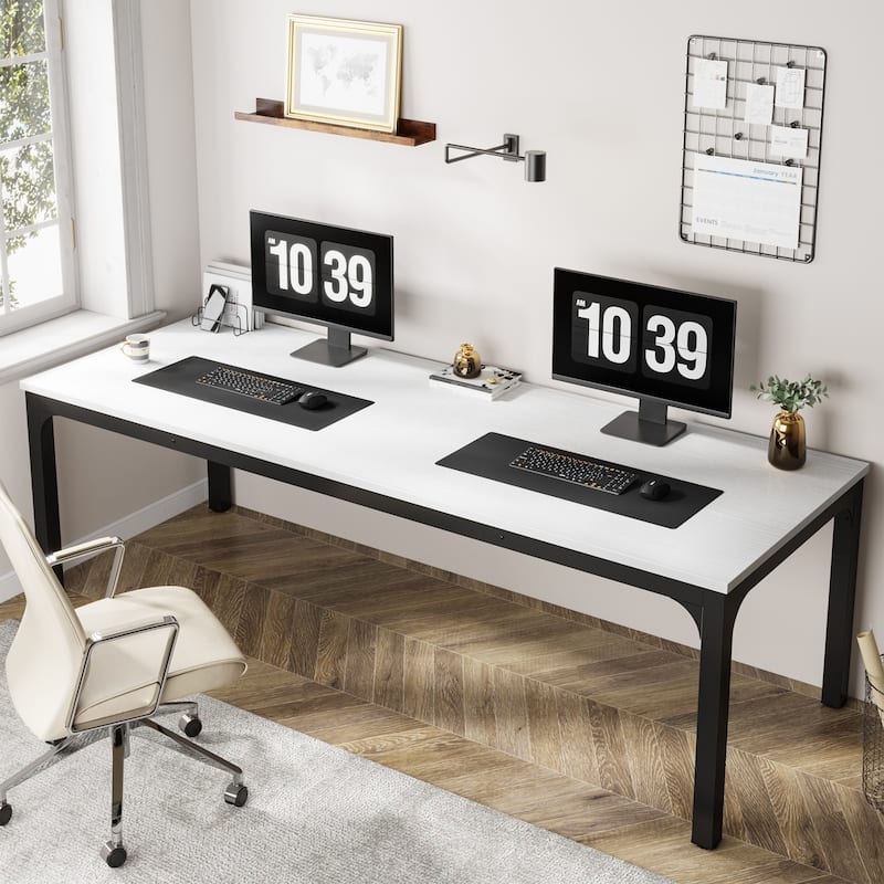 78.74 inch Extra Long 2 Person Double Computer Desk for Home Office