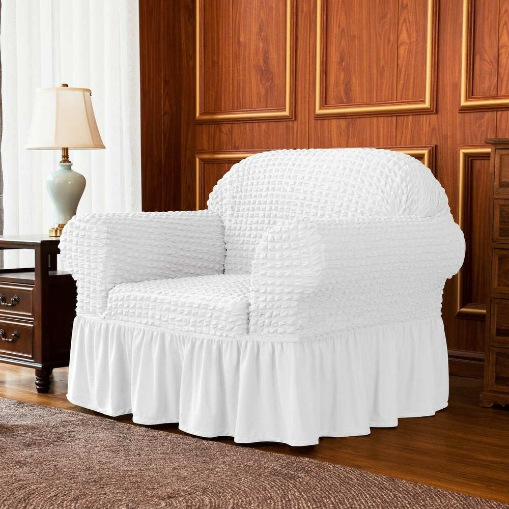 White armchair slipcover outlet