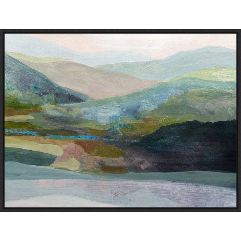 Misty Morning by Farren Lee (42 x 32 in.), Framed Canvas Wall Art Print