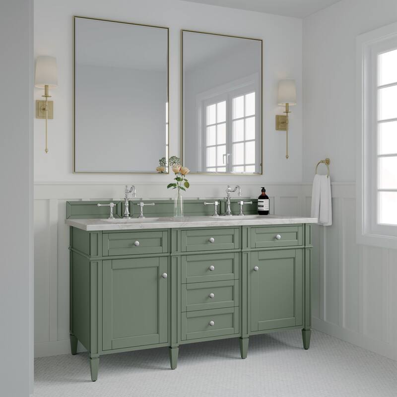 James Martin Vanities 650-V60D-FVSL Brittany 60" Free Standing Double