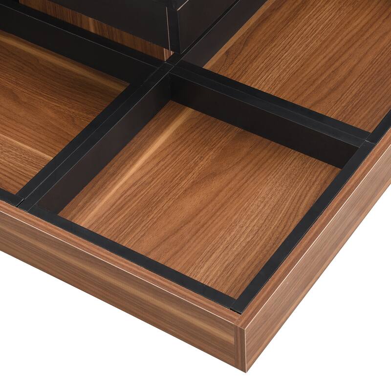 Modern Square 360 Degree Rotating Coffee Table