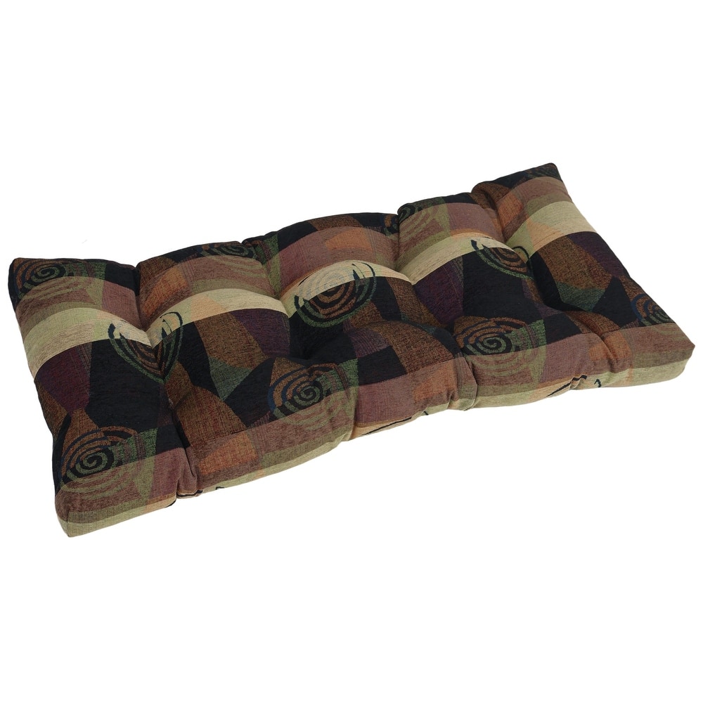 42-inch by 19-inch Tufted Jacquard Chenille Loveseat Cushion