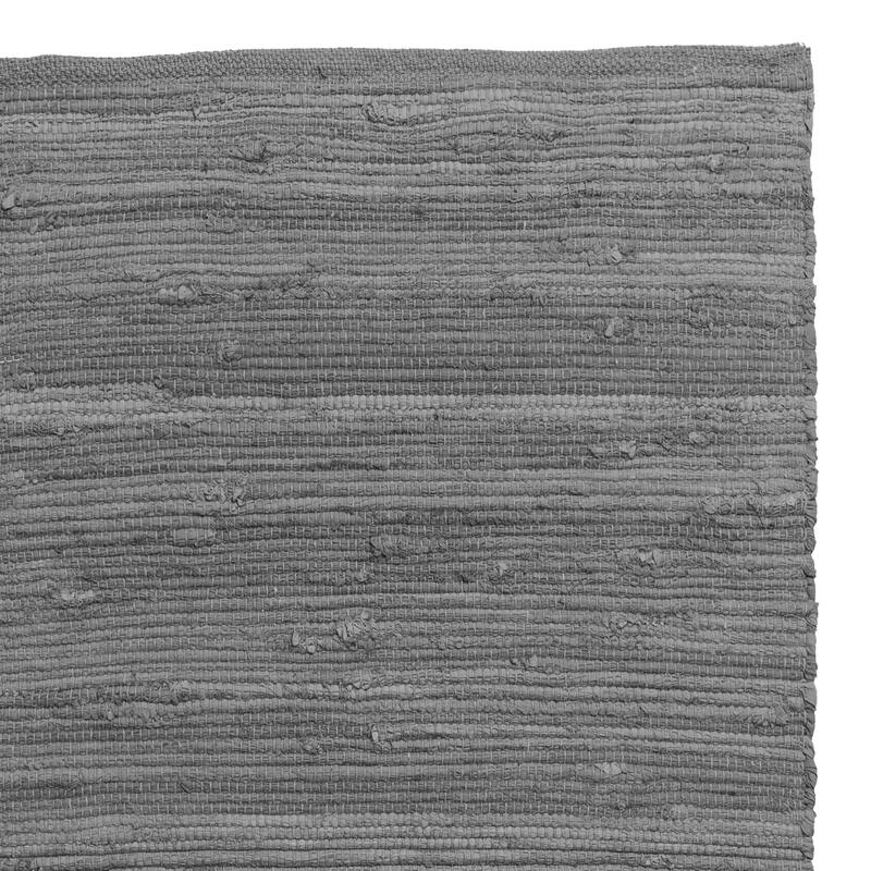 Fabstyles Solid Cotton Handmade Area Rag Rug Living Room, Hallway