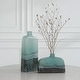 preview thumbnail 2 of 2, Uttermost Fuze Aqua & Bronze Vases, Set Of 2