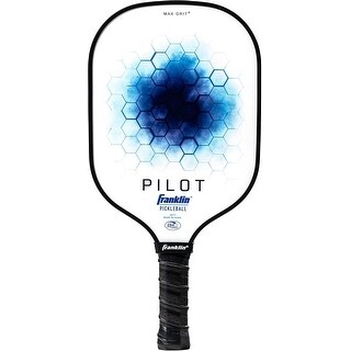 Franklin Sports Pilot Pickleball Paddle, Blue, 10mm Spin Pro Core