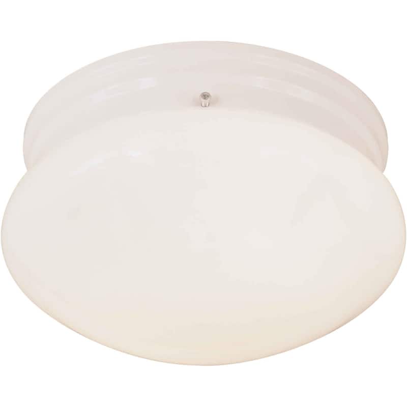 Forte Lighting Functional Flushmount Ceiling Fixture from the Close to - White