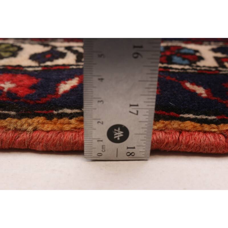 ECARPETGALLERY Hand-knotted Andelz Red Wool Rug - 3'8 x 9'6