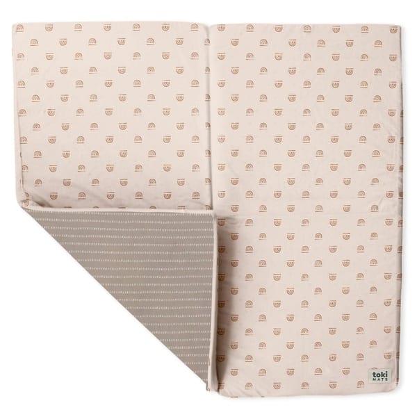 slide 2 of 3, Toki Kids, Rainbow Peach Padded Play Mat, Mega Size Mega