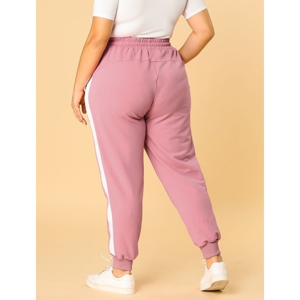 plus size pink pants