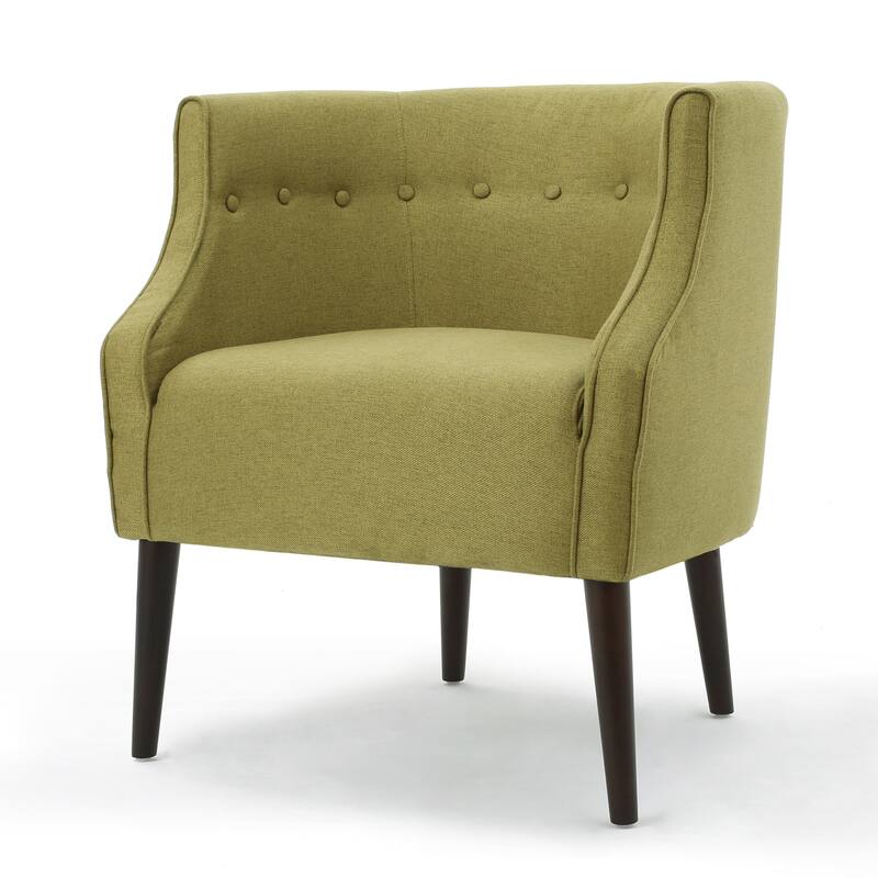 Brandi Button-tufted Fabric Club Chair by Christopher Knight Home - 27.00" W x 28.75" L x 30.50" H