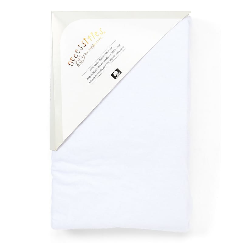 Baby Solid Flannel Crib Sheet - N/A