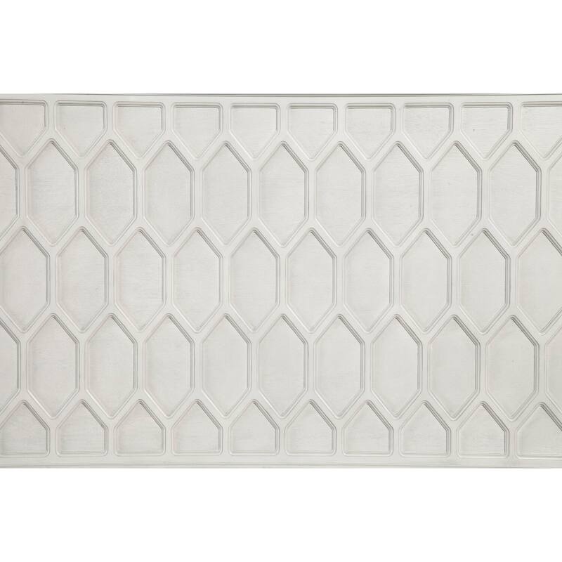 Full Size Bed with Panel Headboard - Light Grey Finish - Modern Bedroom Furniture