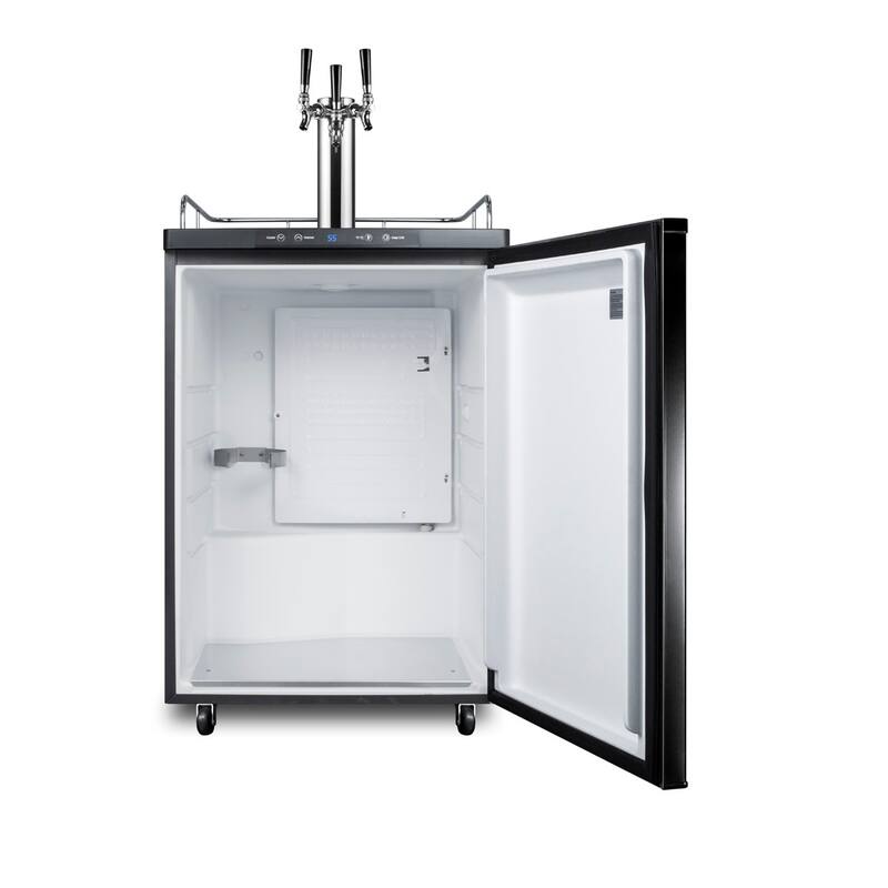 Summit SBC635MTRIPLE 24" Wide 5.6 Cu. Ft. Free Standing Triple Tap