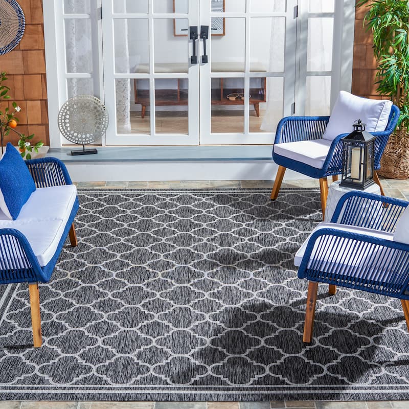 SAFAVIEH Courtyard Kamini Indoor/ Outdoor Waterproof Patio Backyard Rug