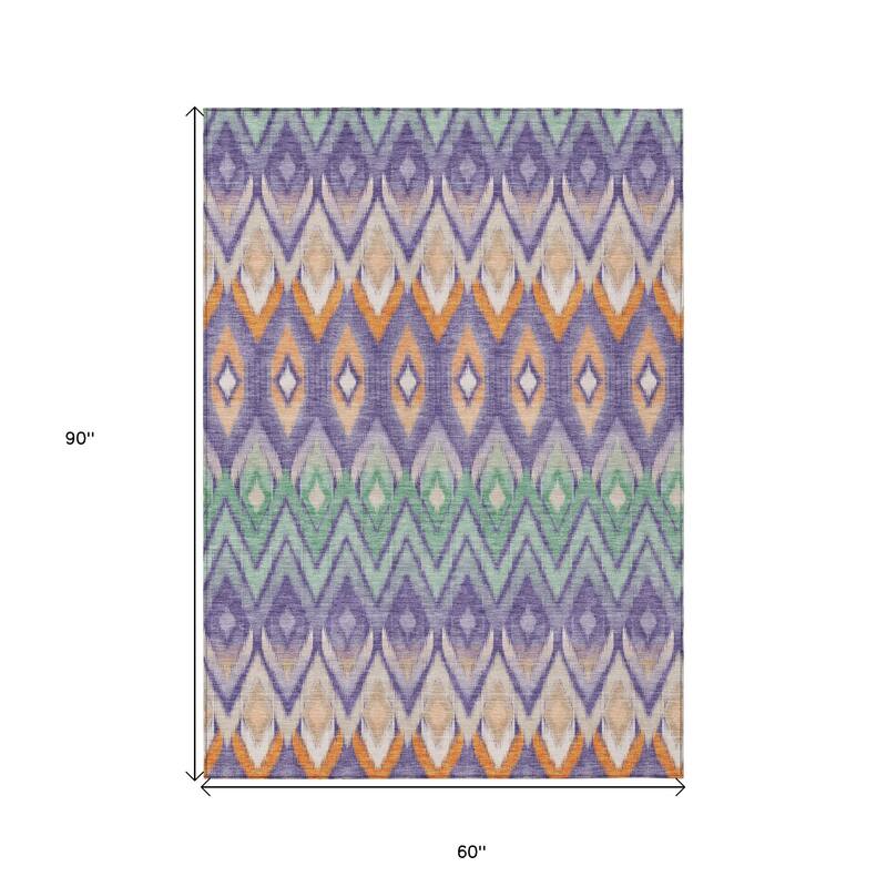HomeRoots Southwestern Transitional Rectangle Outdoor Rug