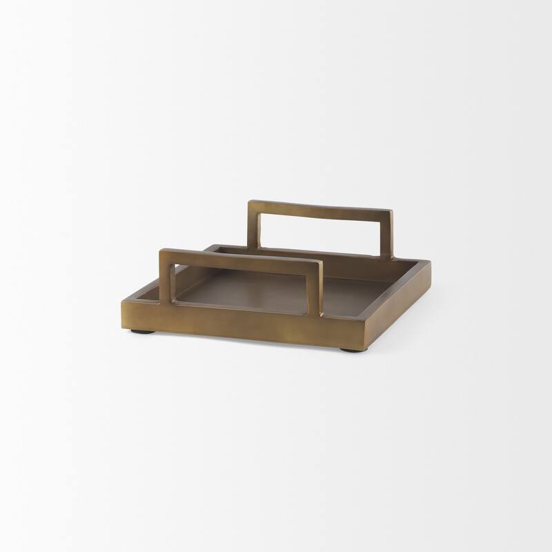 Shay Gold Aluminium Tray (Medium)