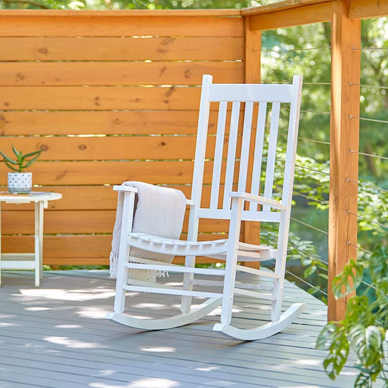 Porch & Den Steeplechase Genuine Hardwood Rocking Chair