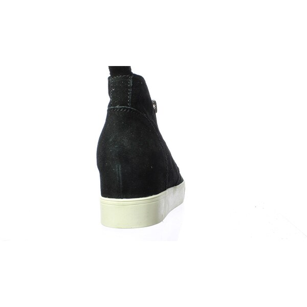 wedgie black suede