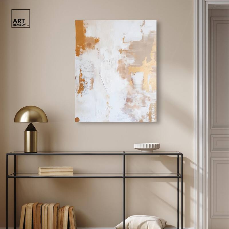Golden Bronze Ripple I Canvas by Art Remedy, Gallery Wrapped