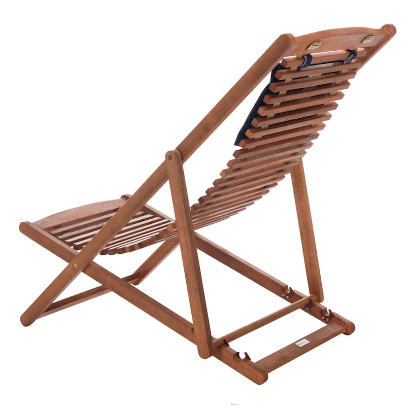 SAFAVIEH Outdoor Makena Relax Chair with Pillow (Set of 2) - 24W x 39D x 38H