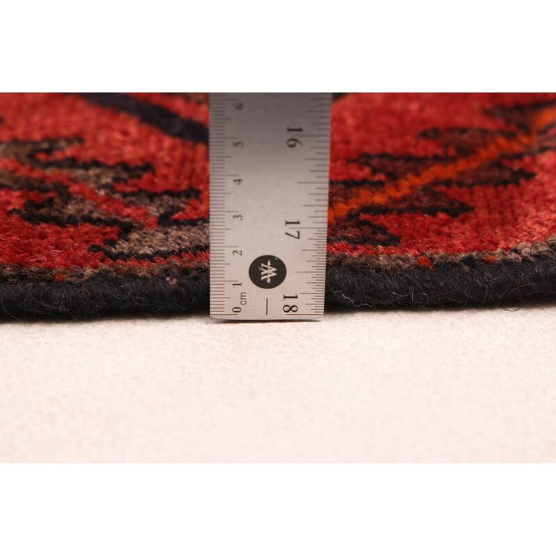 ECARPETGALLERY Hand-knotted Konya Anatolian Black, Red Wool Rug - 4'5 x 9'8