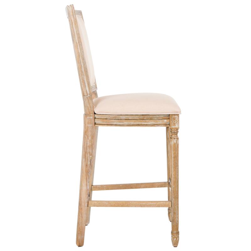 SAFAVIEH Rusmira-30 Inch Rectangular Bar Stool (Set of 2) - 23.5" x 19.3" x 47.3" - 19Wx24Dx47H