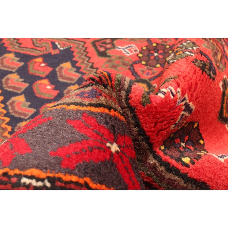 ECARPETGALLERY Hand-knotted Andelz Red Wool Rug - 4'2 x 6'11