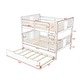 preview thumbnail 8 of 11, Full over Full Bunk Bed with Twin Size Trundle and Ladder